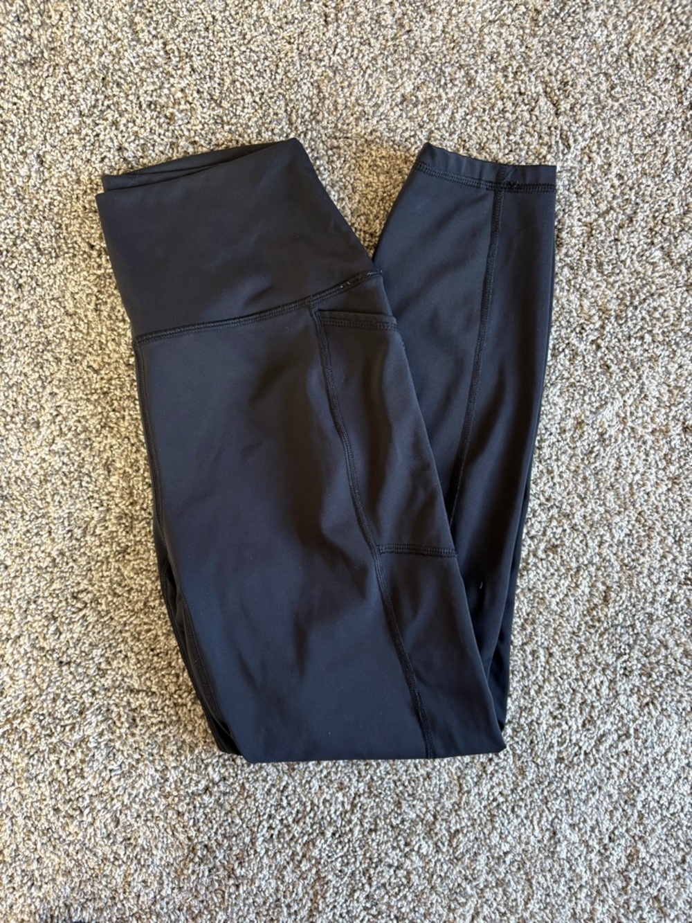 RBX Black High-Waist Leggings with Side Pocket